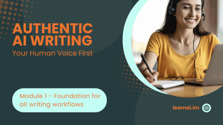 Authentic AI Writing – Your Human Voice First